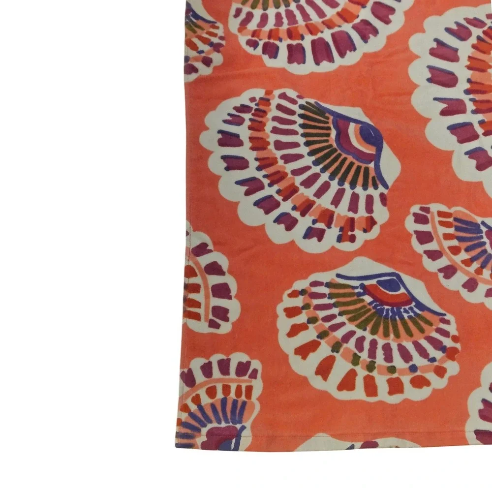 Vera Bradley Essential Beach Towel Shell Yeah Coral Seashell Print 40 Inch NWT